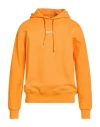 Disclaimer Man Sweatshirt Orange Size M Cotton