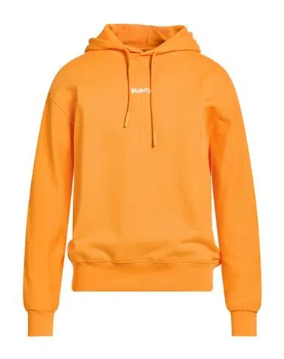 Disclaimer Man Sweatshirt Orange Size M Cotton