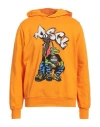 Disclaimer Man Sweatshirt Orange Size Xl Cotton