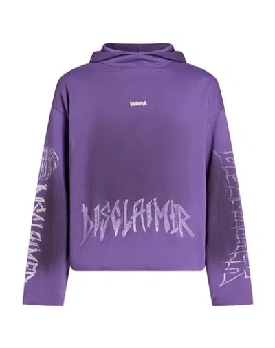 Disclaimer Man Sweatshirt Purple Size Xl Cotton