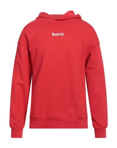 Disclaimer Man Sweatshirt Red Size Xl Cotton