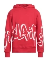 Disclaimer Man Sweatshirt Red Size Xl Cotton