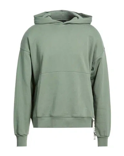 Disclaimer Man Sweatshirt Sage Green Size S Cotton