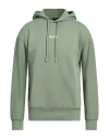 Disclaimer Man Sweatshirt Sage Green Size Xxl Cotton