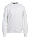 Disclaimer Man Sweatshirt White Size Xl Cotton In White