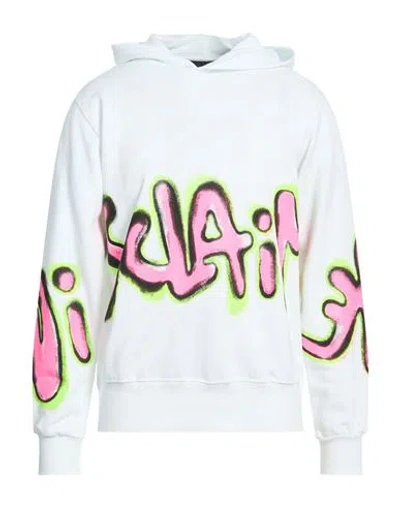Disclaimer Man Sweatshirt White Size L Cotton