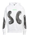 Disclaimer Man Sweatshirt White Size L Cotton In White