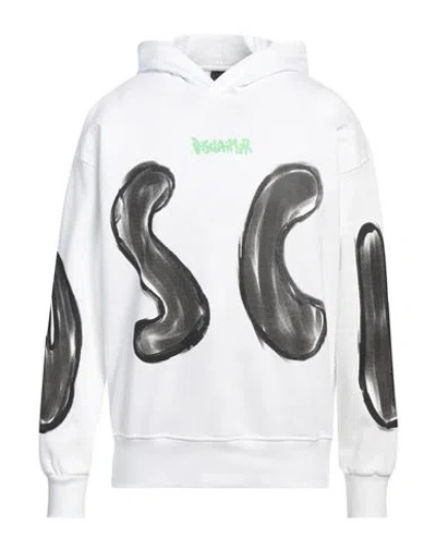 Disclaimer Man Sweatshirt White Size L Cotton