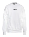 Disclaimer Man Sweatshirt White Size Xl Cotton In White