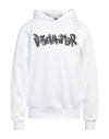 Disclaimer Man Sweatshirt White Size M Cotton In White