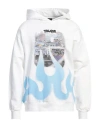 Disclaimer Man Sweatshirt White Size Xl Cotton In White