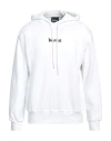 Disclaimer Man Sweatshirt White Size Xxl Cotton