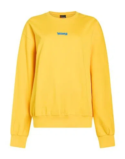 Disclaimer Man Sweatshirt Yellow Size M Cotton