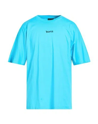 Disclaimer Man T-shirt Azure Size Xxl Cotton In Blue