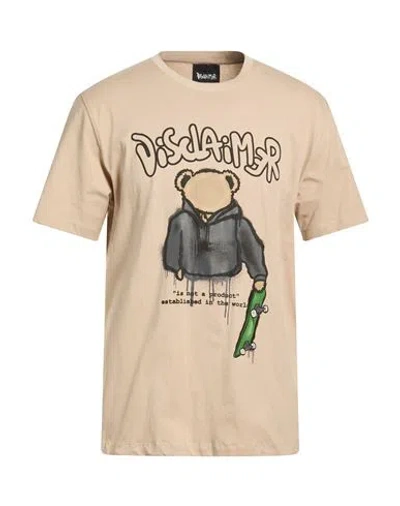 Disclaimer Man T-shirt Beige Size L Cotton In Brown