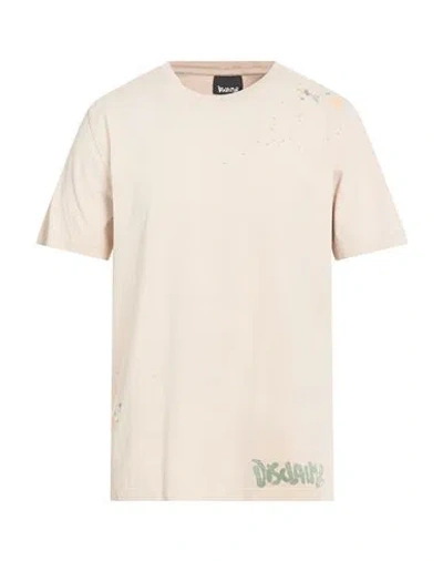 Disclaimer Man T-shirt Beige Size L Cotton In Neutral