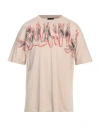 Disclaimer Man T-shirt Beige Size Xl Cotton In Beige
