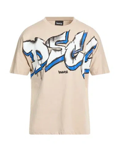 Disclaimer Man T-shirt Beige Size Xl Cotton In Neutral