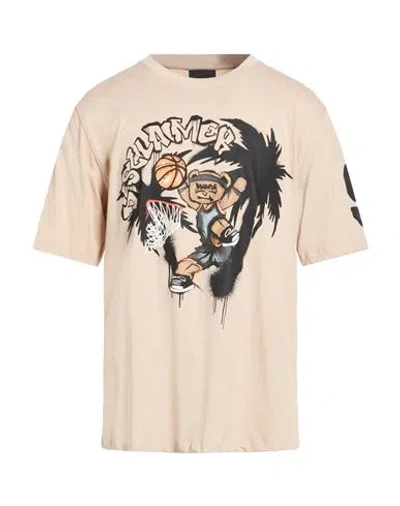 Disclaimer Man T-shirt Beige Size Xl Cotton In Brown