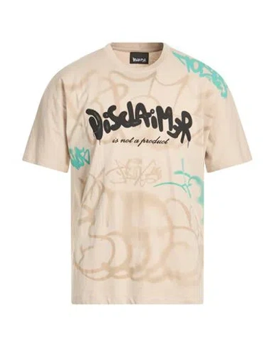 Disclaimer Man T-shirt Beige Size Xxl Cotton In Neutral