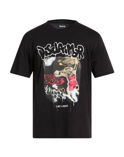 Disclaimer Man T-shirt Black Size L Cotton