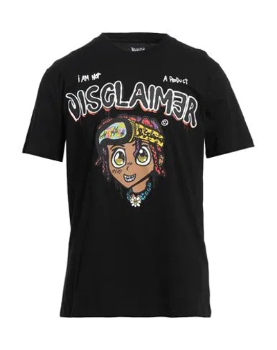 Disclaimer Man T-shirt Black Size L Cotton