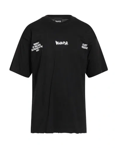Disclaimer Man T-shirt Black Size Xxl Cotton