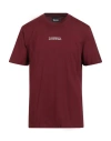 Disclaimer Man T-shirt Burgundy Size L Cotton