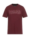 Disclaimer Man T-shirt Burgundy Size Xl Cotton In Burgundy