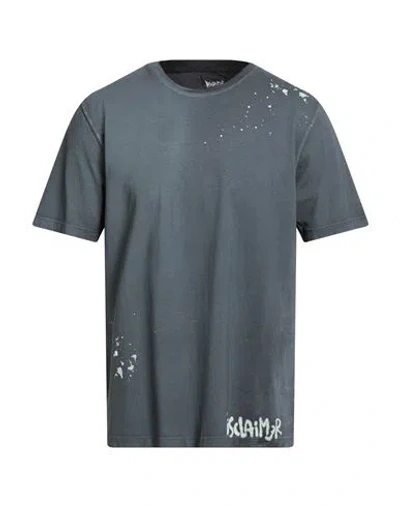 Disclaimer Man T-shirt Charcoal Size Xl Cotton In Gray