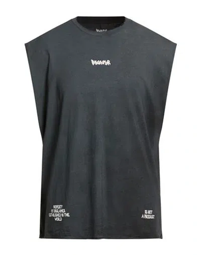 Disclaimer Man T-shirt Charcoal Size Xl Cotton In Gray