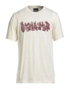 Disclaimer Man T-shirt Cream Size Xl Cotton In White