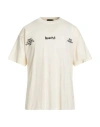 Disclaimer Man T-shirt Cream Size Xxl Cotton In White