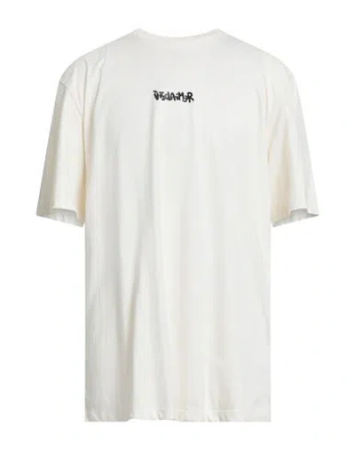 Disclaimer Man T-shirt Cream Size Xxl Cotton In White