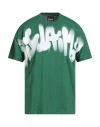 Disclaimer Man T-shirt Green Size L Cotton