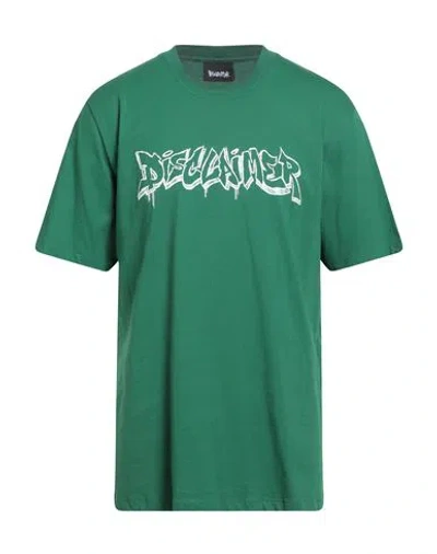 Disclaimer Man T-shirt Green Size Xl Cotton