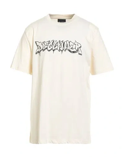 Disclaimer Man T-shirt Ivory Size Xxl Cotton In White