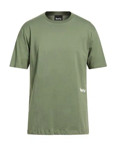Disclaimer Man T-shirt Military Green Size Xxl Cotton