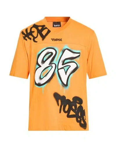 Disclaimer Man T-shirt Orange Size M Cotton
