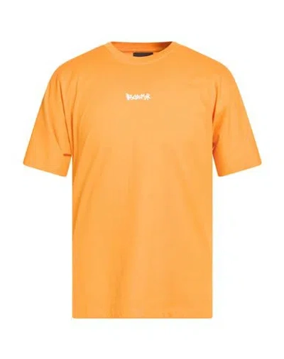 Disclaimer Man T-shirt Orange Size M Cotton