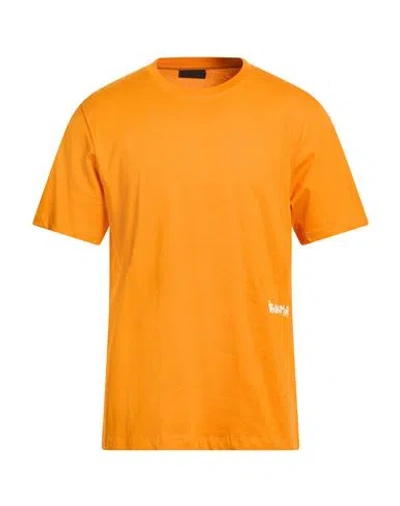 Disclaimer Man T-shirt Orange Size Xxl Cotton In Yellow