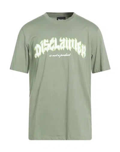 Disclaimer Man T-shirt Sage Green Size Xxl Cotton