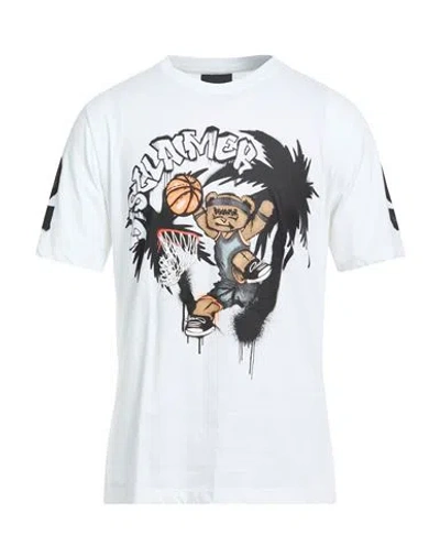 Disclaimer Man T-shirt White Size L Cotton