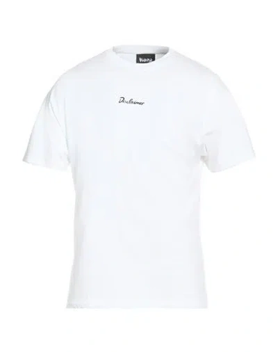 Disclaimer Man T-shirt White Size S Cotton