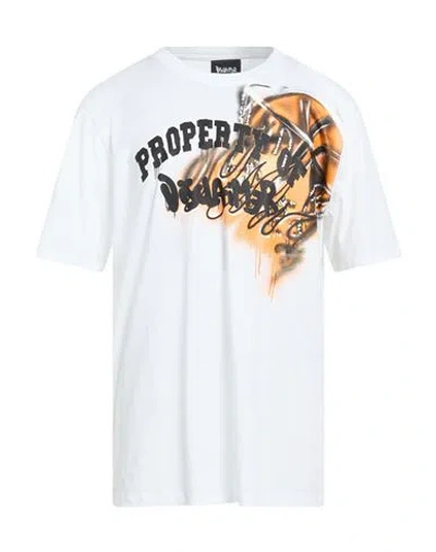 Disclaimer Man T-shirt White Size Xl Cotton