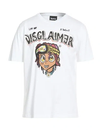 Disclaimer Man T-shirt White Size Xl Cotton
