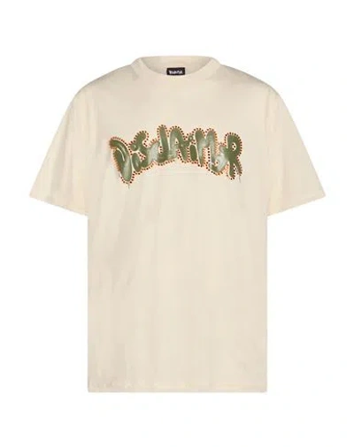Disclaimer Man T-shirt Cream Size Xl Cotton In White