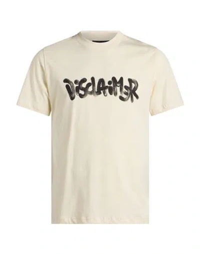 Disclaimer Man T-shirt Cream Size Xs Cotton In Neutral