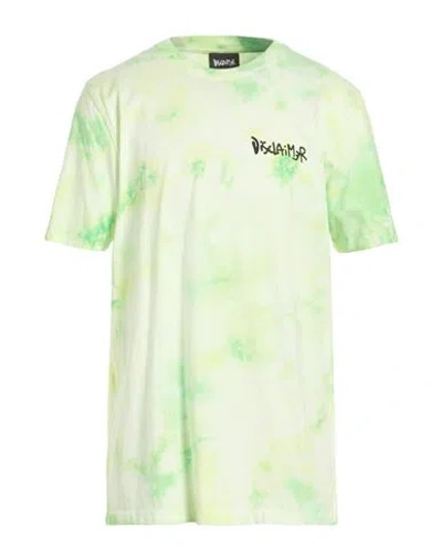 Disclaimer Man T-shirt Lime Green Size L Cotton In Multi