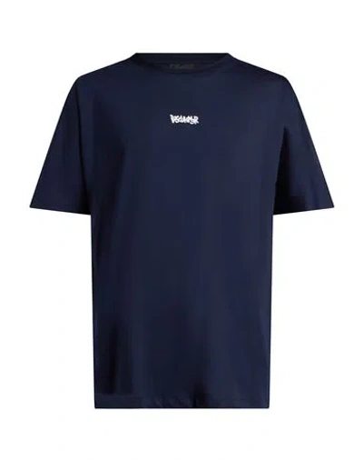 Disclaimer Man T-shirt Navy Size L Cotton In Blue